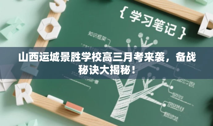 山西运城景胜学校高三月考来袭,备战秘诀大揭秘! 山西运城景胜学校高三月考来袭,备战秘诀大揭秘!