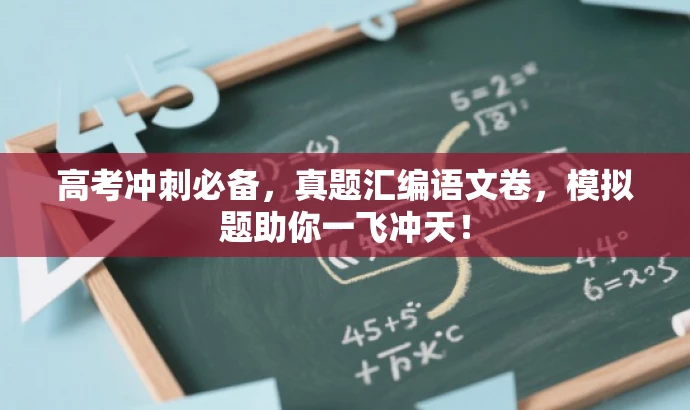 高考冲刺必备,真题汇编语文卷,模拟题助你一飞冲天! 高考冲刺必备,真题汇编语文卷,模拟题助你一飞冲天!