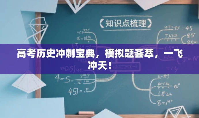 高考历史冲刺宝典,模拟题荟萃,一飞冲天! 高考历史冲刺宝典,模拟题荟萃,一飞冲天!