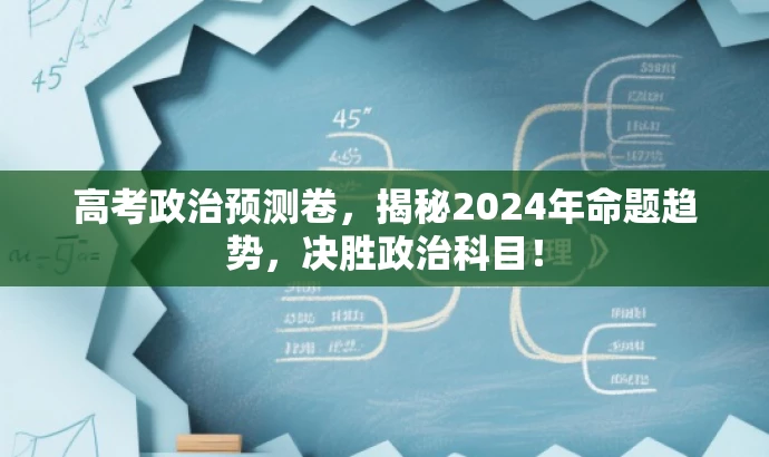 高考政治预测卷,揭秘2024年命题趋势,决胜政治科目! 高考政治预测卷,揭秘2024年命题趋势,决胜政治科目!