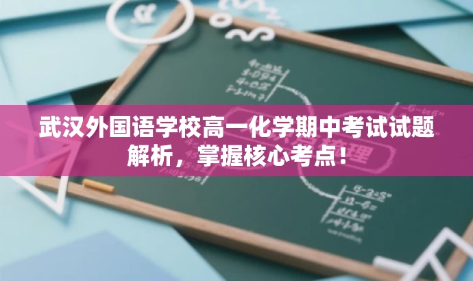 武汉外国语学校高一化学期中考试试题解析,掌握核心考点! 武汉外国语学校高一化学期中考试试题解析,掌握核心考点!