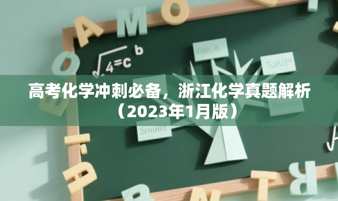 高考化学冲刺必备,浙江化学真题解析(2023年1月版) 高考化学冲刺必备,浙江化学真题解析(2023年1月版)