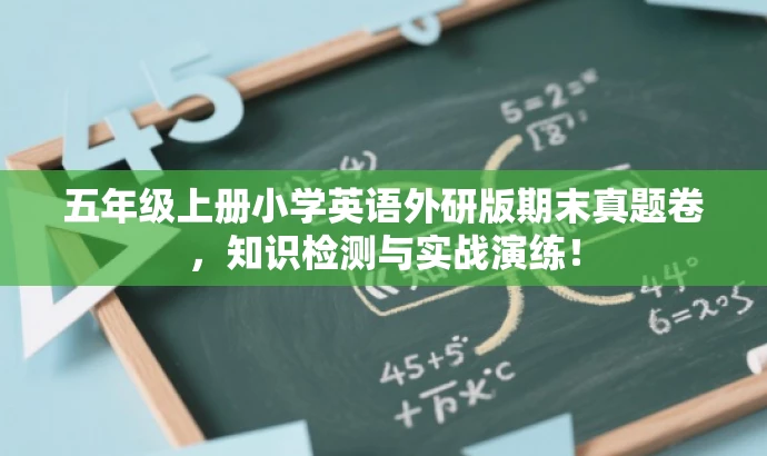 五年级上册小学英语外研版期末真题卷,知识检测与实战演练! 五年级上册小学英语外研版期末真题卷,知识检测与实战演练!