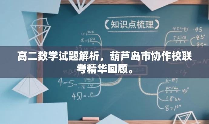 高二数学试题解析，葫芦岛市协作校联考精华回顾。