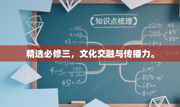 精选必修三,文化交融与传播力。 精选必修三,文化交融与传播力。