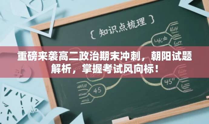 重磅来袭高二政治期末冲刺,朝阳试题解析,掌握考试风向标! 重磅来袭高二政治期末冲刺,朝阳试题解析,掌握考试风向标!