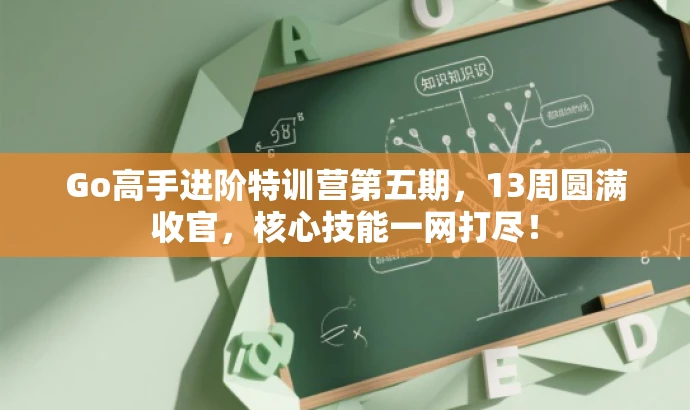 Go高手进阶特训营第五期,13周圆满收官,核心技能一网打尽! Go高手进阶特训营第五期,13周圆满收官,核心技能一网打尽!