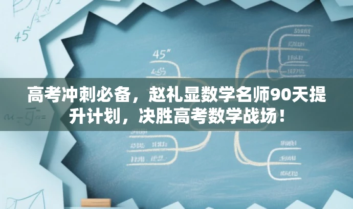 高考冲刺必备,赵礼显数学名师90天提升计划,决胜高考数学战场! 高考冲刺必备,赵礼显数学名师90天提升计划,决胜高考数学战场!