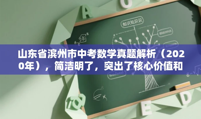 山东省滨州市中考数学真题解析(2020年),简洁明了,突出了核心价值和目标人群需求,同时语言有吸引力。 山东省滨州市中考数学真题解析(2020年),简洁明了,突出了核心价值和目标人群需求,同时语言有吸引力。