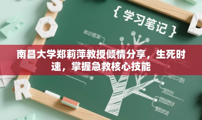 南昌大学郑莉萍教授倾情分享，生死时速，掌握急救核心技能