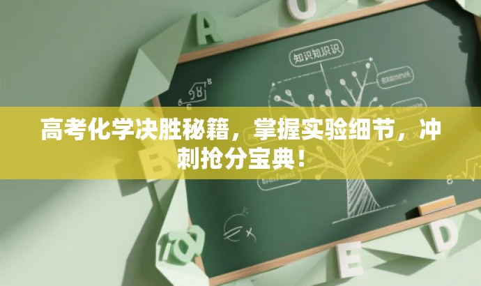 高考化学决胜秘籍,掌握实验细节,冲刺抢分宝典! 高考化学决胜秘籍,掌握实验细节,冲刺抢分宝典!