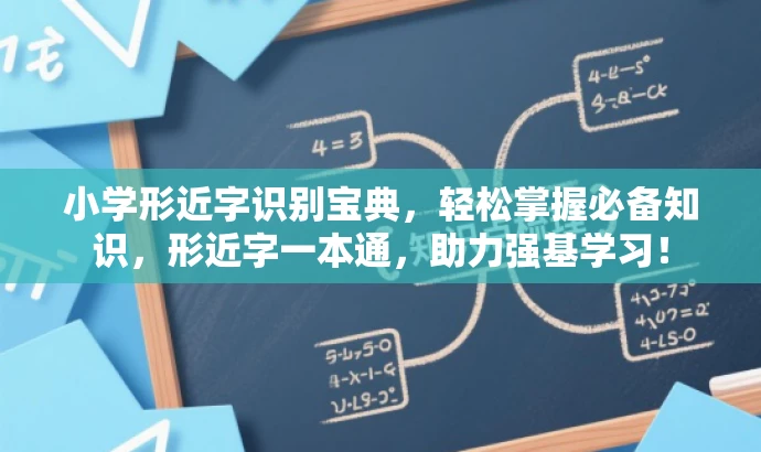 小学形近字识别宝典,轻松掌握必备知识,形近字一本通,助力强基学习! 小学形近字识别宝典,轻松掌握必备知识,形近字一本通,助力强基学习!