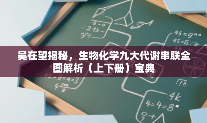吴在望揭秘,生物化学九大代谢串联全图解析(上下册)宝典 吴在望揭秘,生物化学九大代谢串联全图解析(上下册)宝典