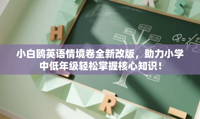 小白鸥英语情境卷全新改版,助力小学中低年级轻松掌握核心知识! 小白鸥英语情境卷全新改版,助力小学中低年级轻松掌握核心知识!