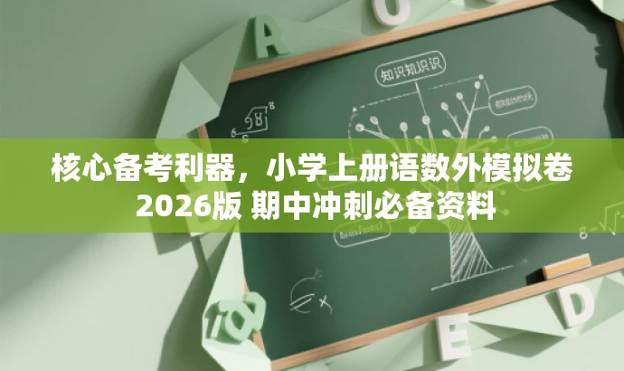核心备考利器,小学上册语数外模拟卷 2026版 期中冲刺必备资料 核心备考利器,小学上册语数外模拟卷 2026版 期中冲刺必备资料