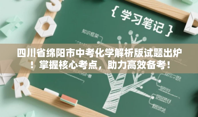 四川省绵阳市中考化学解析版试题出炉！掌握核心考点，助力高效备考！