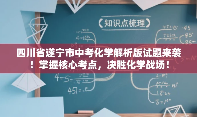四川省遂宁市中考化学解析版试题来袭！掌握核心考点，决胜化学战场！
