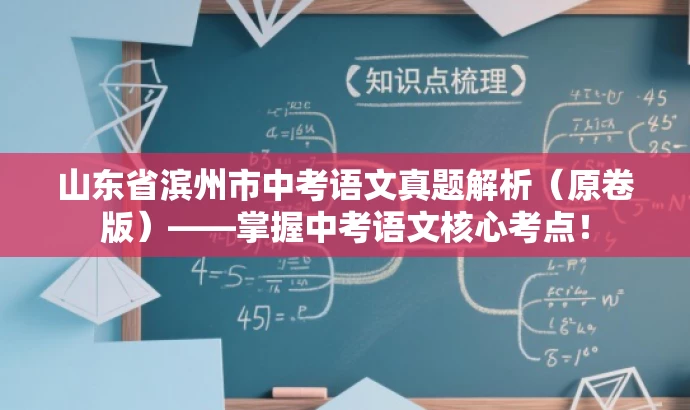 山东省滨州市中考语文真题解析(原卷版)——掌握中考语文核心考点! 山东省滨州市中考语文真题解析(原卷版)——掌握中考语文核心考点!