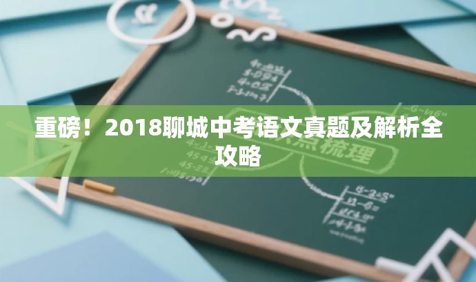 重磅！2018聊城中考语文真题及解析全攻略