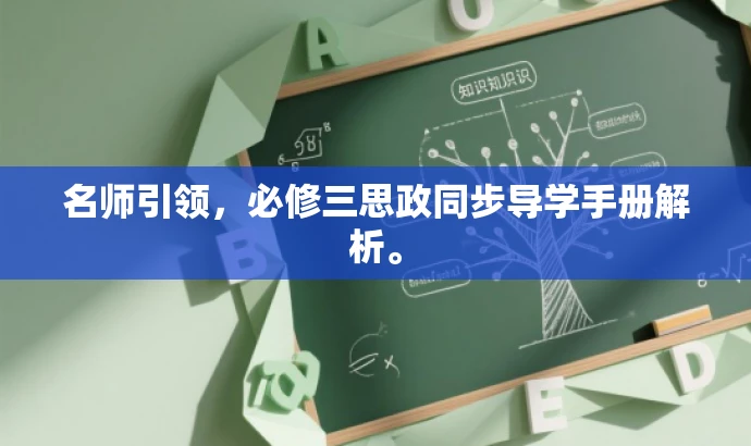 名师引领,必修三思政同步导学手册解析。 名师引领,必修三思政同步导学手册解析。
