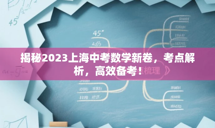 揭秘2023上海中考数学新卷,考点解析,高效备考! 揭秘2023上海中考数学新卷,考点解析,高效备考!