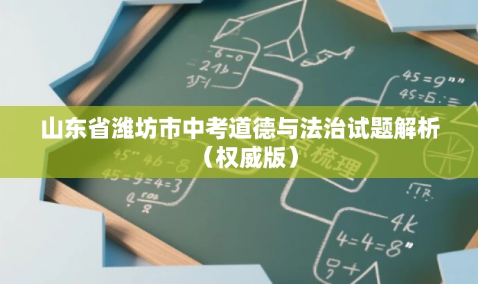 山东省潍坊市中考道德与法治试题解析(权威版) 山东省潍坊市中考道德与法治试题解析(权威版)