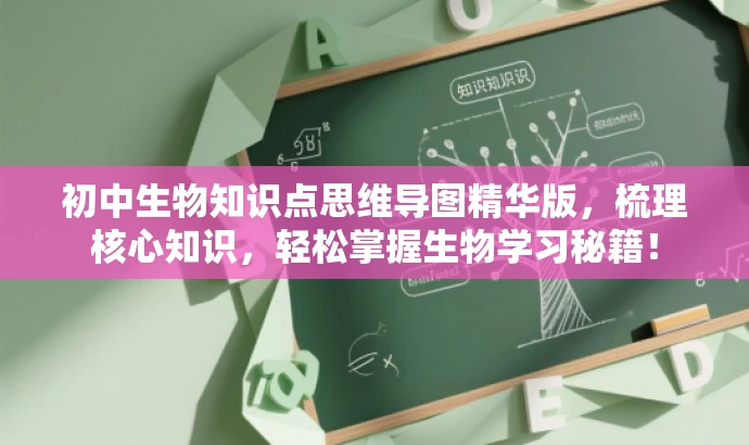 初中生物知识点思维导图精华版,梳理核心知识,轻松掌握生物学习秘籍! 初中生物知识点思维导图精华版,梳理核心知识,轻松掌握生物学习秘籍!