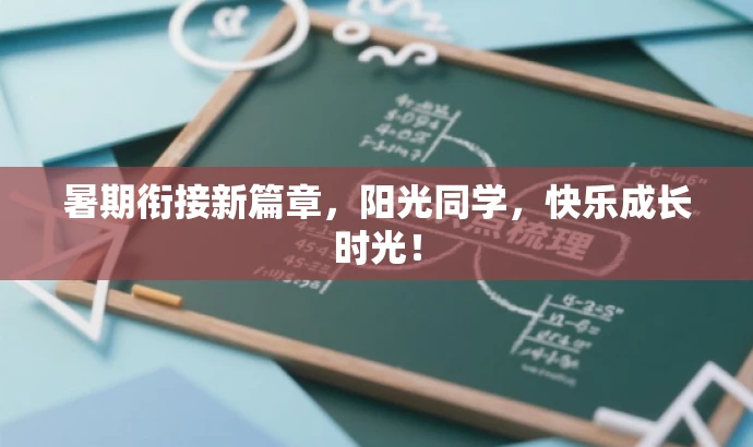 暑期衔接新篇章,阳光同学,快乐成长时光! 暑期衔接新篇章,阳光同学,快乐成长时光!