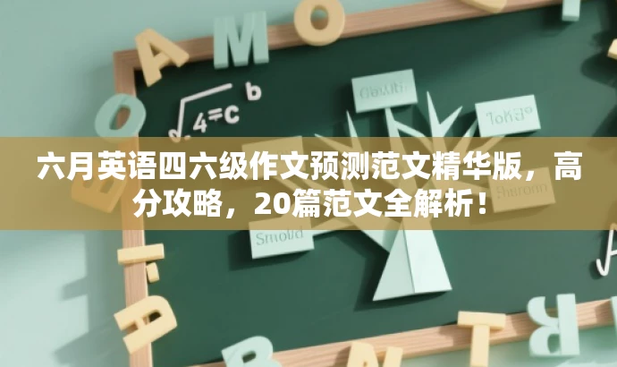 六月英语四六级作文预测范文精华版,高分攻略,20篇范文全解析! 六月英语四六级作文预测范文精华版,高分攻略,20篇范文全解析!
