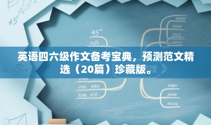 英语四六级作文备考宝典,预测范文精选(20篇)珍藏版。 英语四六级作文备考宝典,预测范文精选(20篇)珍藏版。