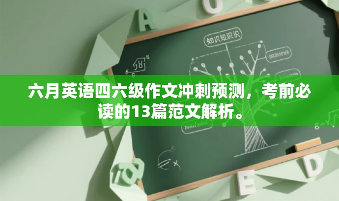 六月英语四六级作文冲刺预测,考前必读的13篇范文解析。 六月英语四六级作文冲刺预测,考前必读的13篇范文解析。