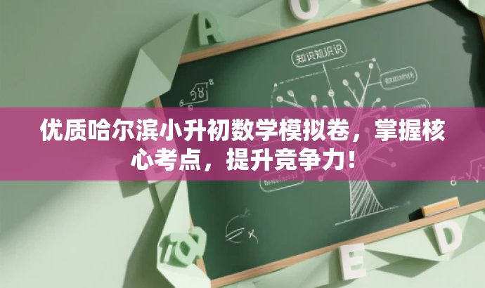 优质哈尔滨小升初数学模拟卷,掌握核心考点,提升竞争力! 优质哈尔滨小升初数学模拟卷,掌握核心考点,提升竞争力!