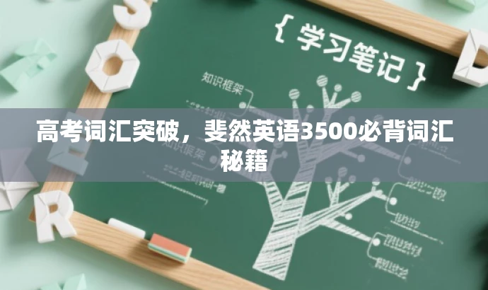高考词汇突破,斐然英语3500必背词汇秘籍 高考词汇突破,斐然英语3500必背词汇秘籍