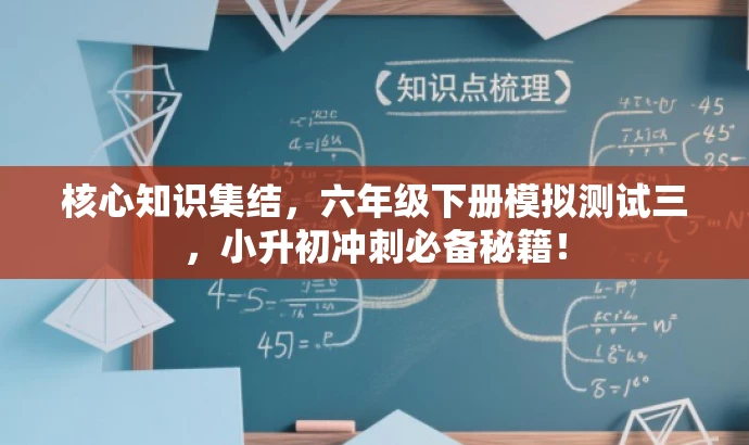 核心知识集结，六年级下册模拟测试三，小升初冲刺必备秘籍！