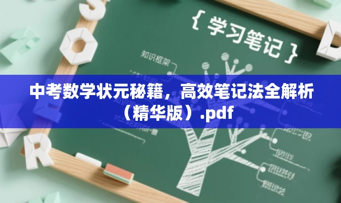 中考数学状元秘籍,高效笔记法全解析(精华版).pdf 中考数学状元秘籍,高效笔记法全解析(精华版).pdf