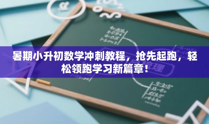 暑期小升初数学冲刺教程,抢先起跑,轻松领跑学习新篇章! 暑期小升初数学冲刺教程,抢先起跑,轻松领跑学习新篇章!