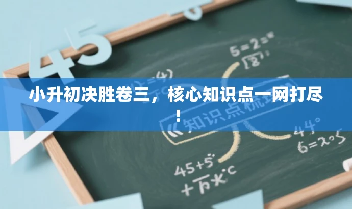 小升初决胜卷三,核心知识点一网打尽! 小升初决胜卷三,核心知识点一网打尽!