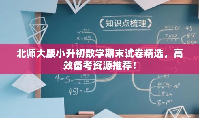 北师大版小升初数学期末试卷精选，高效备考资源推荐！