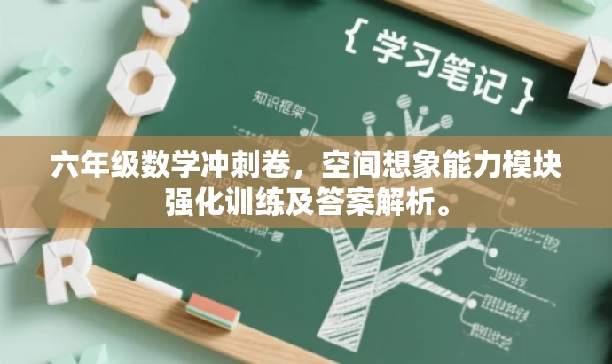 六年级数学冲刺卷,空间想象能力模块强化训练及答案解析。 六年级数学冲刺卷,空间想象能力模块强化训练及答案解析。