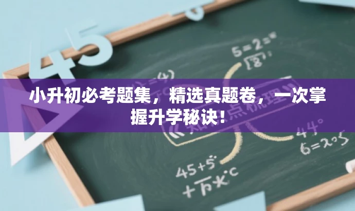 小升初必考题集,精选真题卷,一次掌握升学秘诀! 小升初必考题集,精选真题卷,一次掌握升学秘诀!
